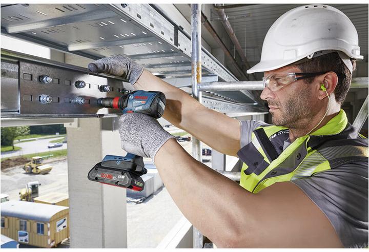 Produktbild Bosch Professional Combo Kit Set mit 4x 18V: GSR18V-110C/GDX18V-210C/GWS18V-10/GBH 18V-24C, 3x Akku