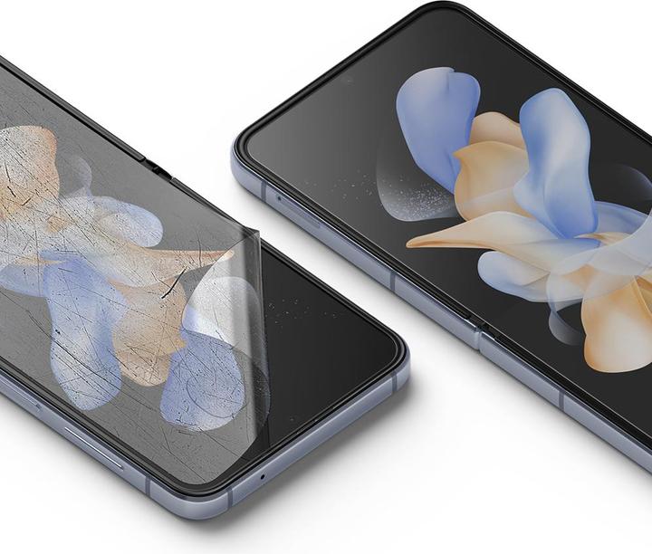Actual product image Ringke Ringle Protective Foil Film 2 - Pack Galaxy Z Flip 4 (2 pcs., Samsung Galaxy Z Flip4)