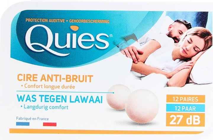 Produktbild Quies Natural Wax Earplugs 12 Pairs (24 x)