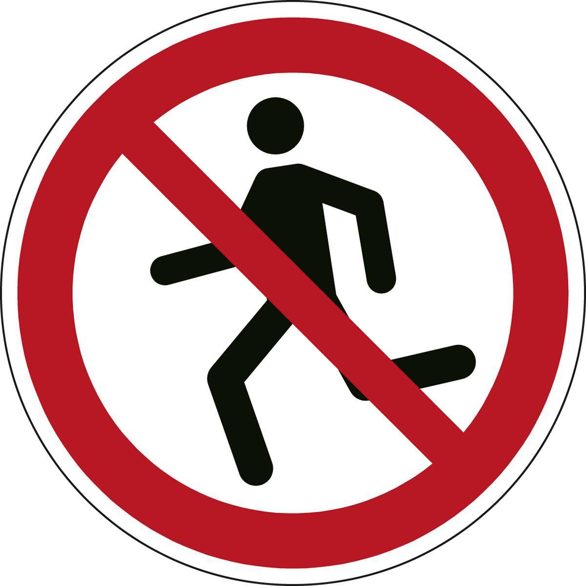 Brady, Etiketten, ISO Safety Sign - No running