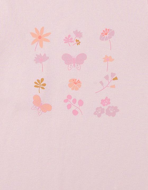 Produktbild Sanetta Schlafanzug kurz Blümchen und Schmetterlingen (86)