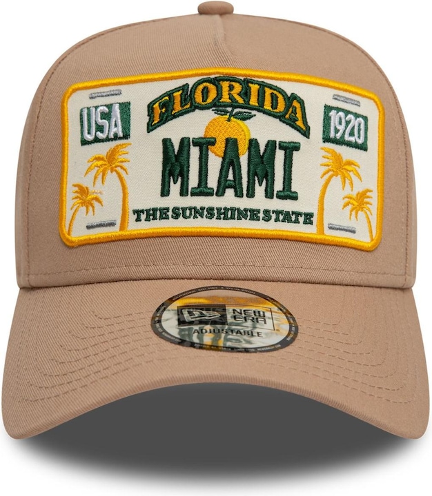 Produktbild New Era E-Frame Snapback Cap - PLATE Florida Miami (One Size)