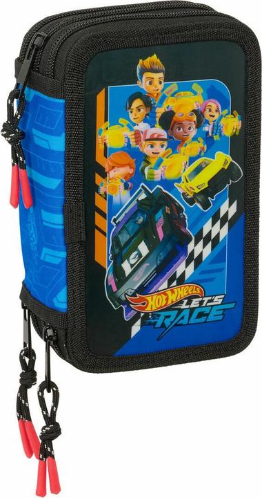 Image du produit Safta Hot Wheels "Let's Race" - Etui inkl. Stifte, Spitzer, Lineal und Radiergummi (37 Teile)