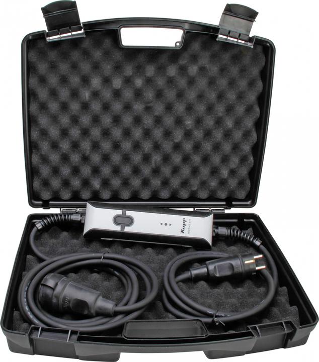 Kopp 148603017 Zwischenschalter mit PRCD 230V Schwarz IP55 (4.50 m, 1.50 mm²)