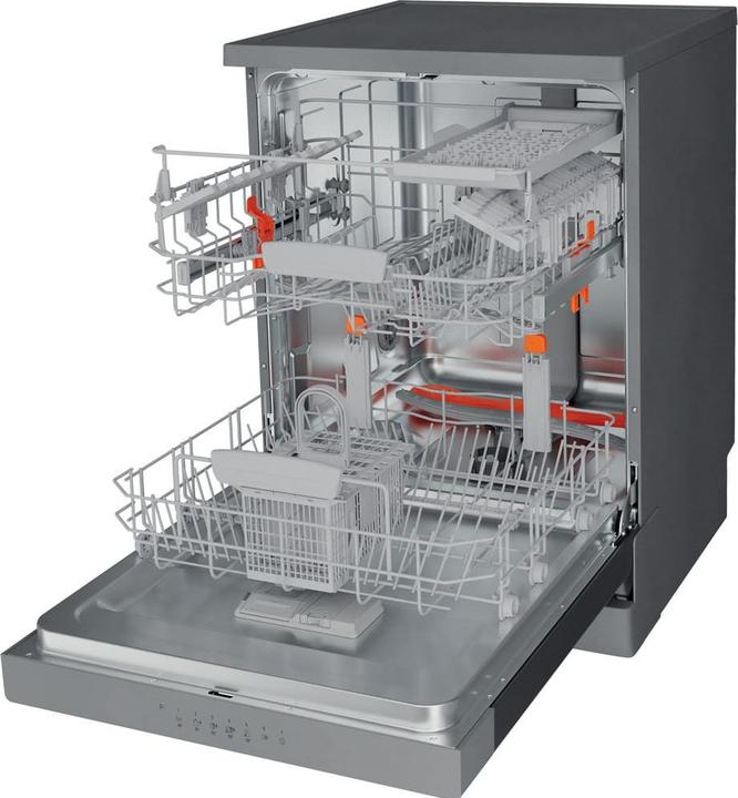 Actual product image Hotpoint HFC 3C41 CW X Dishwasher, C, Free standing, Width 60 cm, 14 place settings, Inox