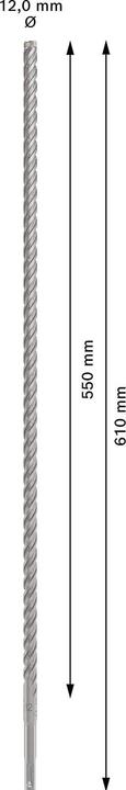 Productafbeelding Bosch Zubehör GRĄŽAS SDS PLUS-5X 12 * 610 (12 millimeter, 12 mm)