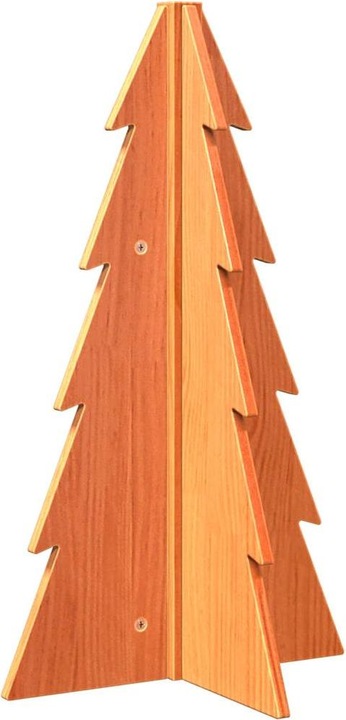 Productafbeelding VidaXL Kerstboom hout kerstboomdecoratie houten boom 69,5cm massief hout grenen