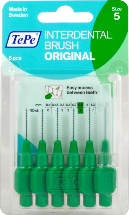 Actual product image TePe Interdental Brush 0.8mm grün (6 x, 0.80 mm)