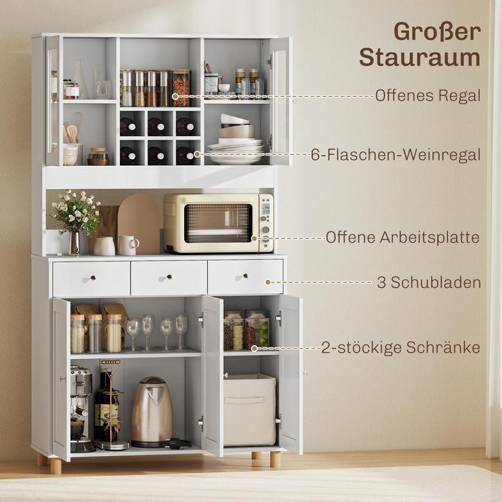 Immagine prodotto Homcom Armadio da cucina (100 x 40 x 180 cm)