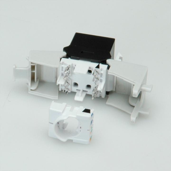Produktbild Roline C6 Keystone UTP180°,werkzeuglos (U/UTP, CAT6, 0.04 m)