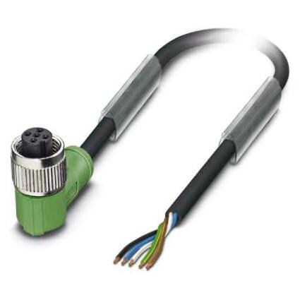 Phoenix Contact Nero Sac-5P- 3,0-Pur/M12fr, Cavo + Spina Elettrica,