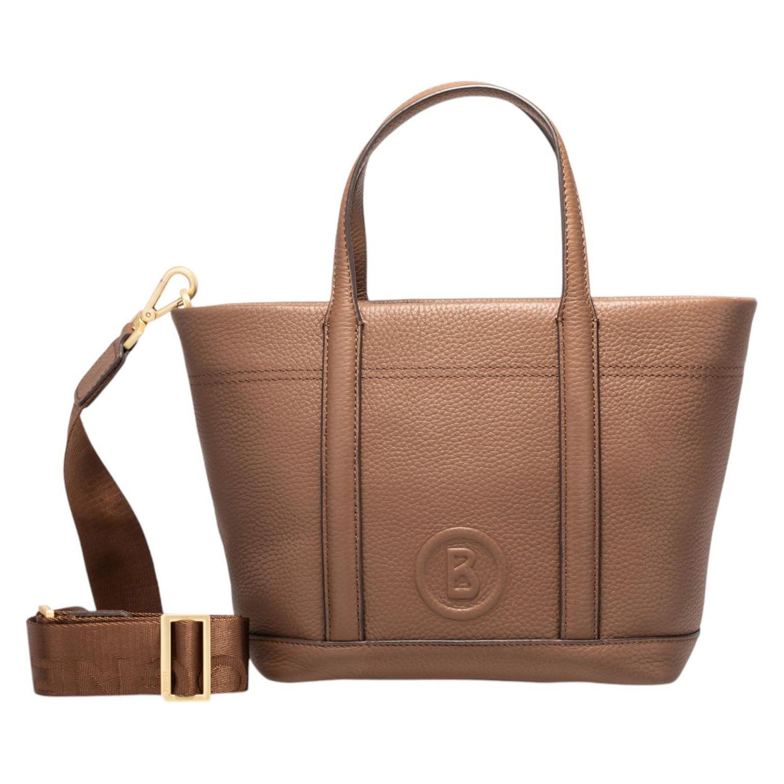 Bogner, Damen, Handtasche, Shopper Bozen Zeta Genarbtes Rindsleder, Braun