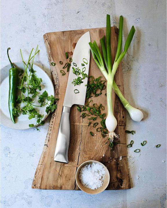 Produktbild WMF Santoku Messer 32cm Made in Germany Grand Gourmet Spezialklingenstahl PC (18 cm)