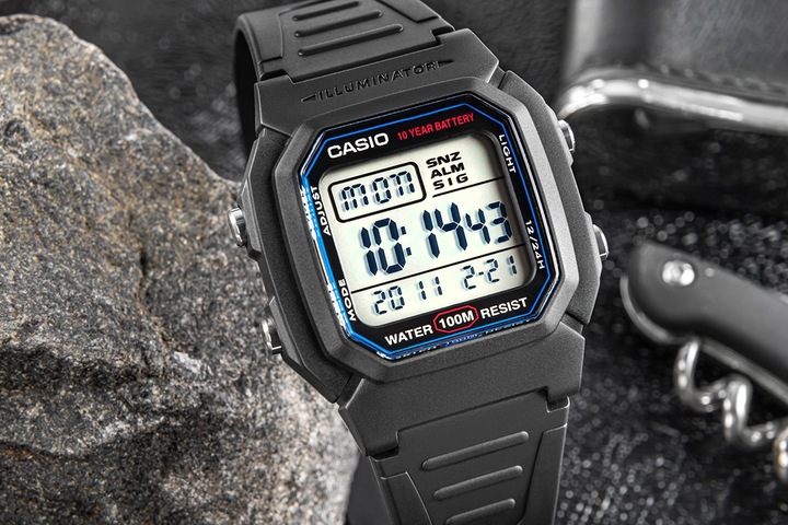 Actual product image Casio W-800h-1aves (Digital watch, 44 mm)