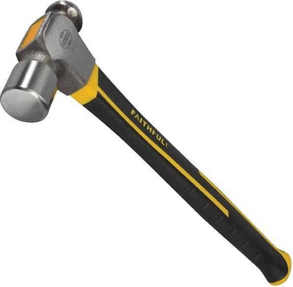 Actual product image Faithfull Ball Pein Hammer, Fibreglass Shaft (680 g)