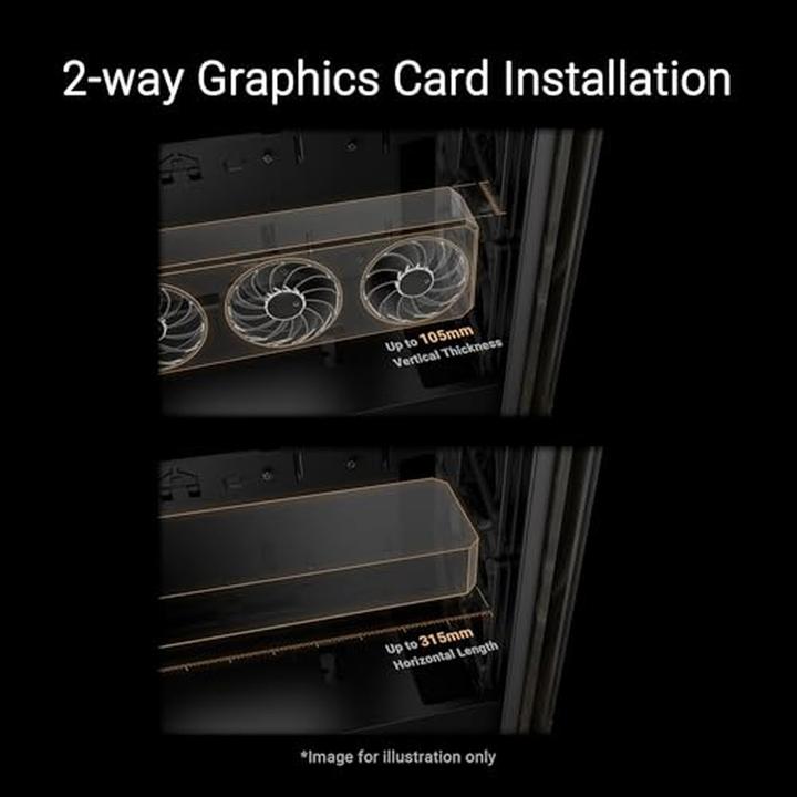 Produktbild ASUS Case PROART PA401 WOOD TG PWM BLACK (ATX)