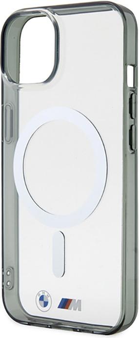 Image du produit BMW Étui BMHMP14MHCRS iPhone 14 Plus 6.7" transparent hardcase Silver Ring MagSafe (Apple iPhone 14 Plus)