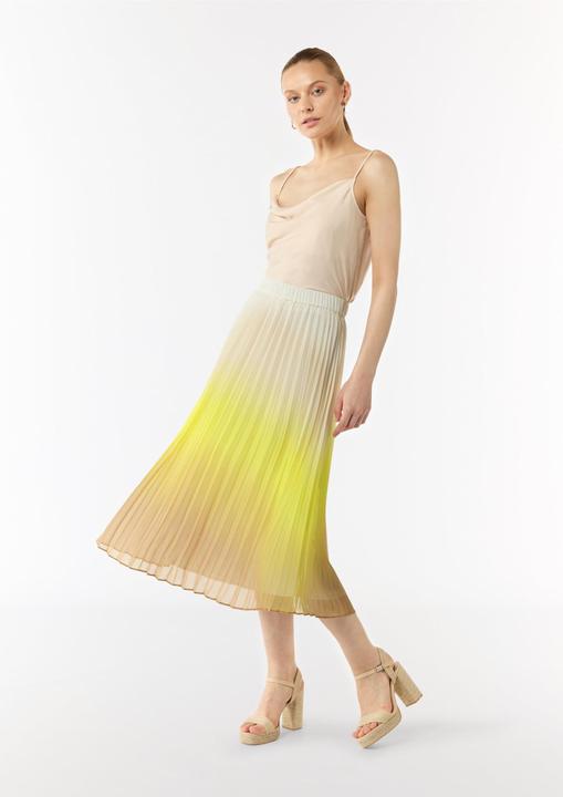 Actual product image Comma Rock Rock mit Plisseefalten und All-over-Print (36)