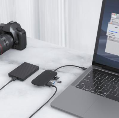 Image du produit Aukey I/O-HUB USB3 3PORT CB-C71/LLTSN1001018 (USB-C, 8 Ports)