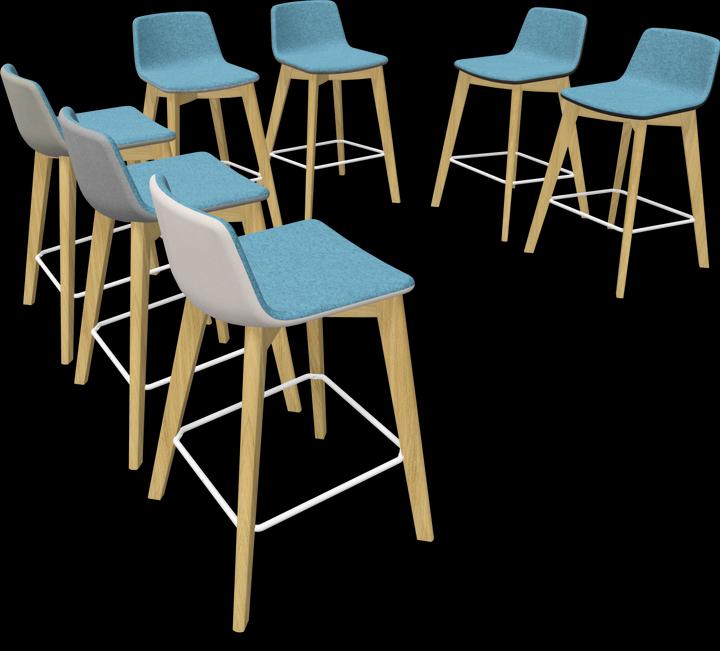 Actual product image Narbutas Twist & Sit Bar Stool