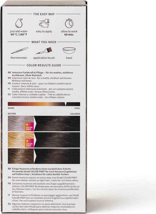 Produktbild Khadi Aschbraun - mattes, mittleres Braun ohne Rotanteile (Ash Brown)