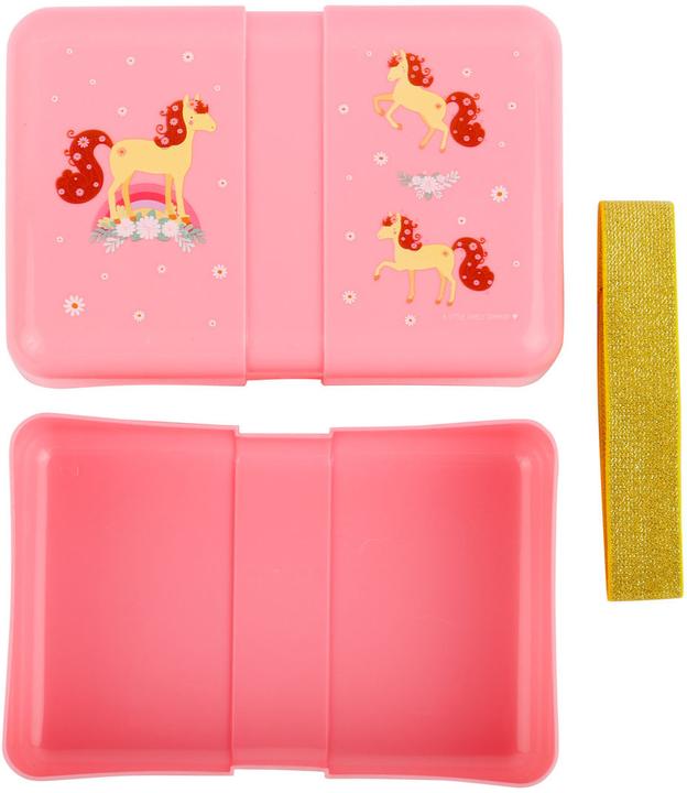 Actual product image A Little Lovely Company Lunch Box Horse SBLHPI11 pink 18x6x12cm