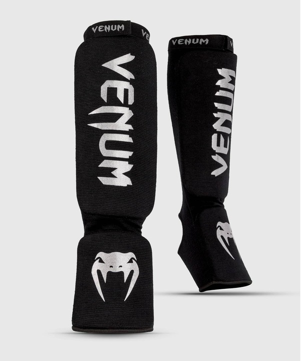 Immagine prodotto Venum Kontact Shin Guards Schwarz/Silber, L, Grösse: L (L)