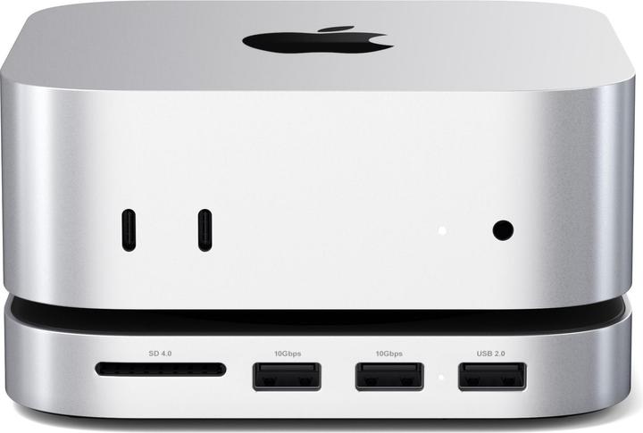 Immagine prodotto Satechi Mac Mini M4 Stand & Hub with SSD Enclosure (USB-C, 5 porte)