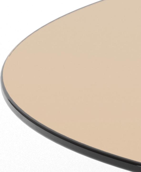 Image du produit AC Design table basse verre trempé marron, base en verre