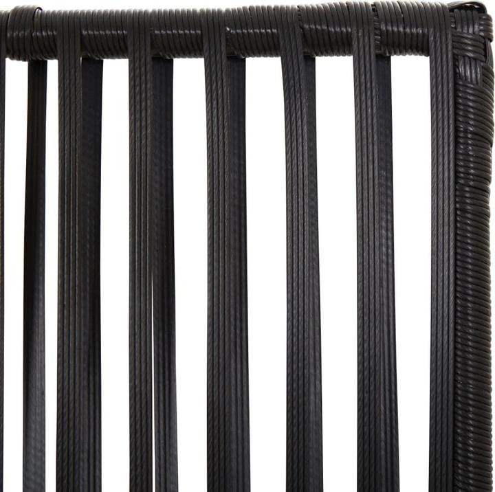 Immagine prodotto vidaXL Schermo 3 pezzi in poly rattan nero,Colore: Nero,Materiale