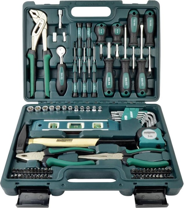 Image du produit Mannesmann Ensemble d'outils de bricolage dans une affaire (86 pièces)