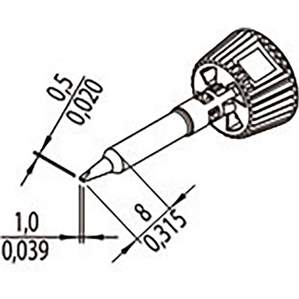 Thumbnail - Ersa 0142CDLF10/SB Lötspitze Spitzen-Grösse 1 mm Inhalt 1 St. (Lötkolben), Lötgerät Zubehör