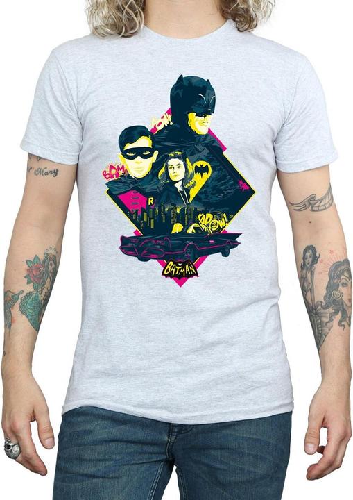 Image du produit Mens Batman TV Series Character Pop Art T-Shirt (3XL)