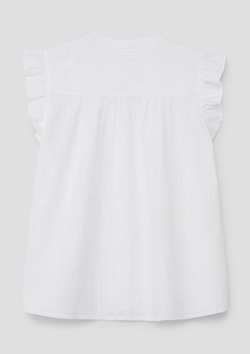 Produktbild s.Oliver Bluse Bluse mit kurzen Volantärmeln (M)