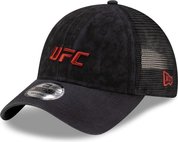 Actual product image New Era 9Twenty Trucker Cap - UFC MMA oil washed charcoal