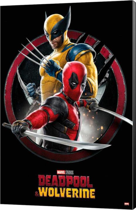 Semic Marvel Holzdruck Deadpool & Wolverine 01 Action 35 x 50 cm (35 x 50 cm)