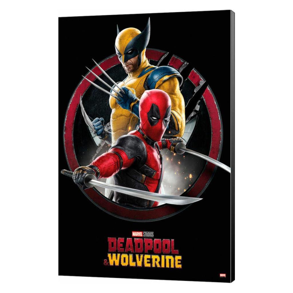 Semic, Foto's, Marvel Houtprint Deadpool & Wolverine 01 Actie 35 X 50 Cm (35 X 50 Cm)