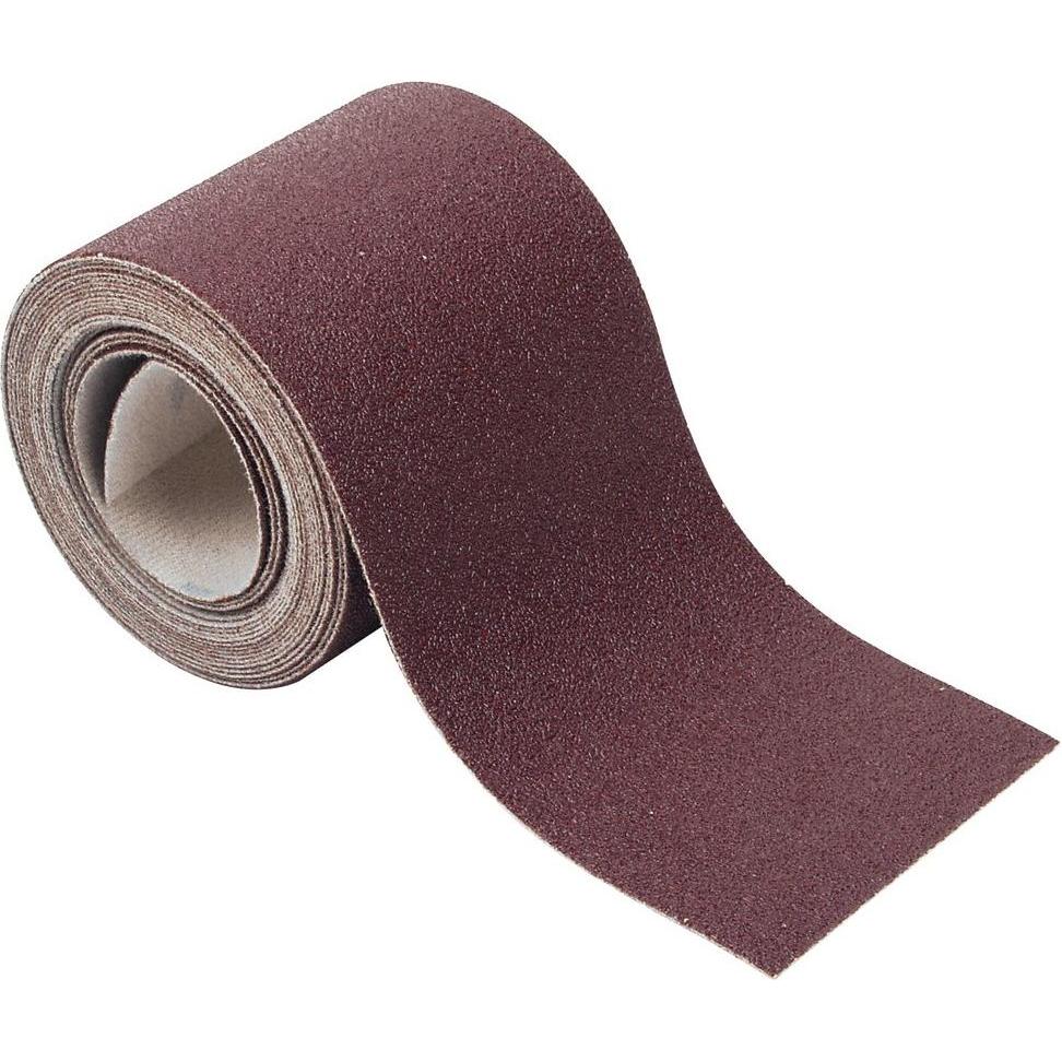 wolfcraft, Schleifmittel, Haft-Schleifpapierrolle für Holz/Metall, 4 m x 115 mm, Körnung 60 (60)