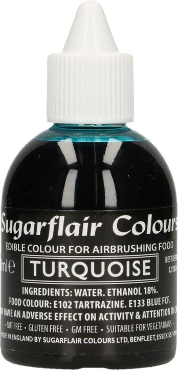 Produktbild Sugarflair Airbrush-Farbstoff - Türkis (60 ml)