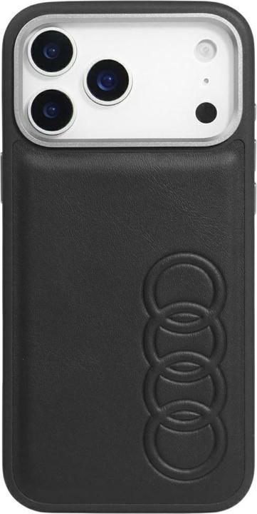 Actual product image Audi Case TT Synthetic Leather MagSafe for iPhone 17 Pro black (Apple iPhone 17 Pro)