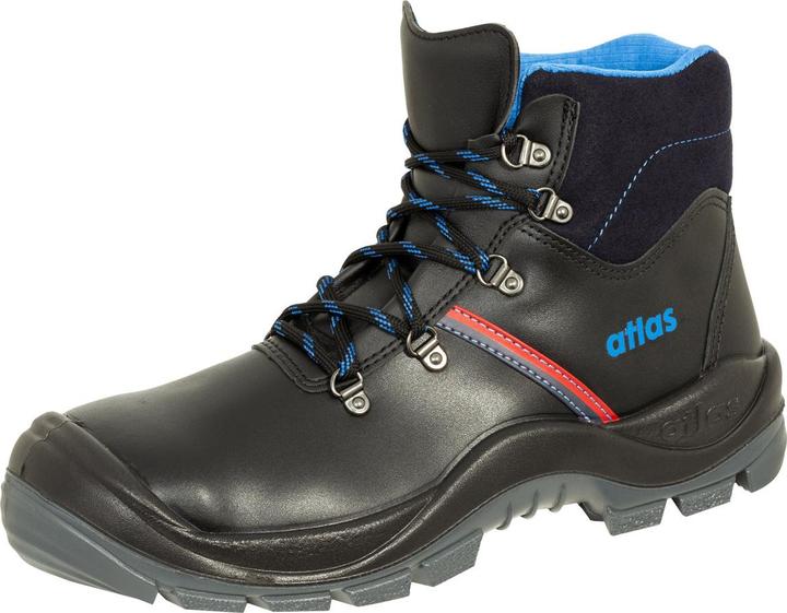 Actual product image Atlas Men's S3 safety shoes "ANATOMIC BAU 500" black size 42 (S3, 42)