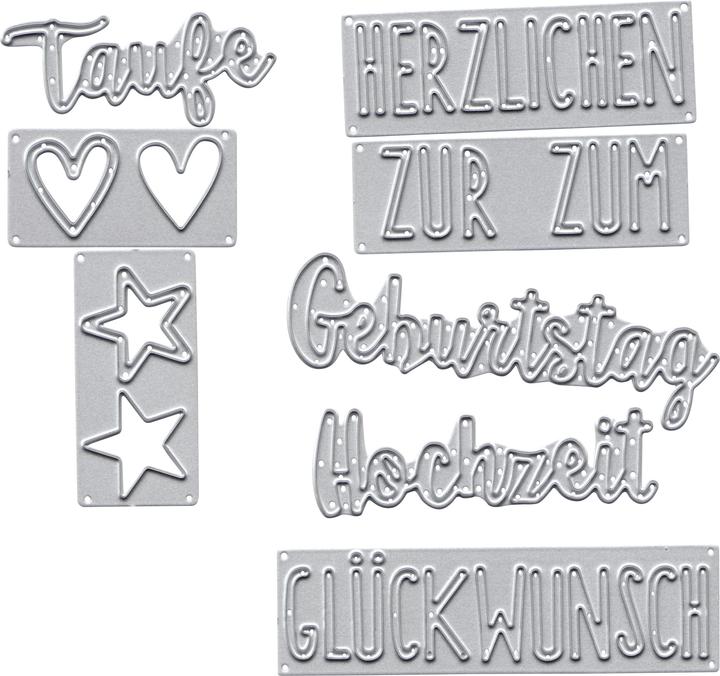 Actual product image Sizzix Thinlits Die Set 8PK Congratulations (Congratulations Set)