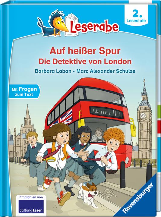 Ravensburger Leserabe - 2. Lesestufe: Auf heisser Spur - Die Detektive von London (Allemand, Barbara Laban, Marc-Alexander Schulze, 2025)