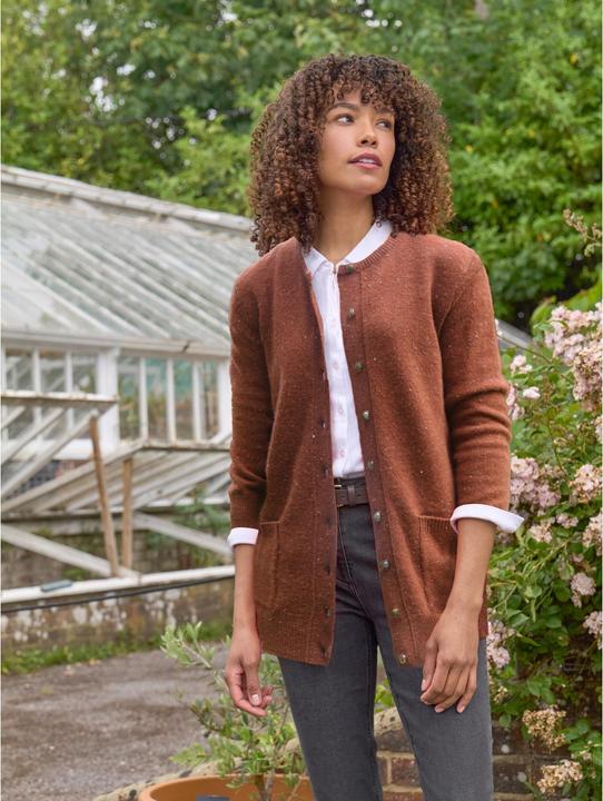 Produktbild Woolovers Strickjacke Rundhalsausschnitt Schafwolle (M)