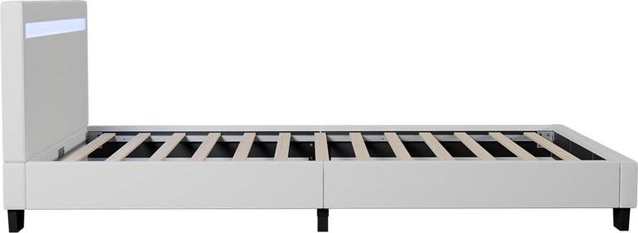 Actual product image Juskys LED upholstered bed Verona with slatted frame (90 x 200 cm)