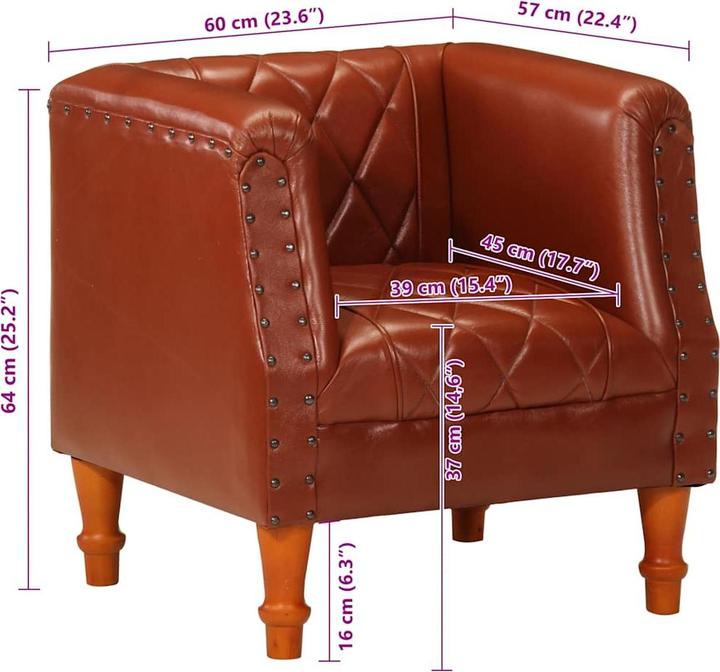 Actual product image vidaXL Sessel