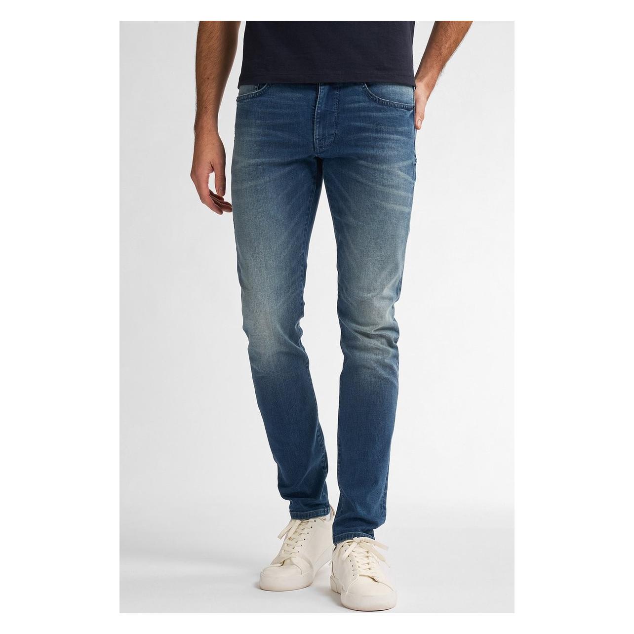Petrol, Mannen, Jeans, Industries - Heren Seaham Slim Fit Jeans Everglades - Blauw - Maat W36L34, Blauw, (W36/L34)
