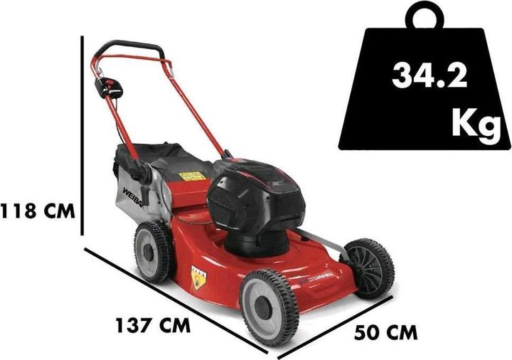 Actual product image Weibang WB452HE AkkuRasenmäher (Rechargeable battery operated)