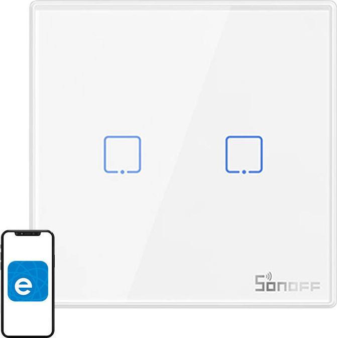Image du produit Sonoff Commutateur d'éclairage RF T2EU2C-RF