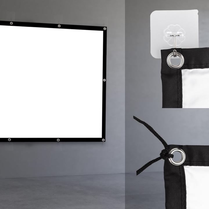 Image du produit Maclean Projektionswand 150 330x187cm 25mm Rand 16:9 Spannhaken MC-167 (150", 16:9)